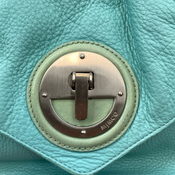 Mimco leather shoulder bag purse Retro Y2K - Picture 4 of 15